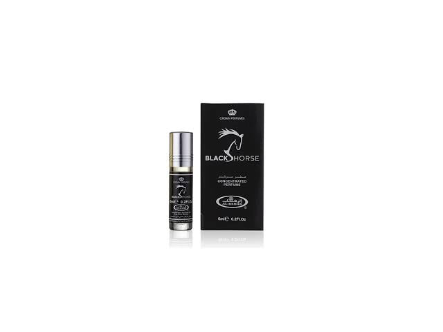 Black Horse by Al-Rehab, Perfume Oil - 6 mL x 6 pieces